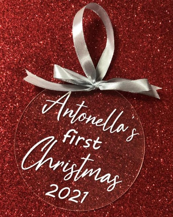 Esfera plana "First christmas"